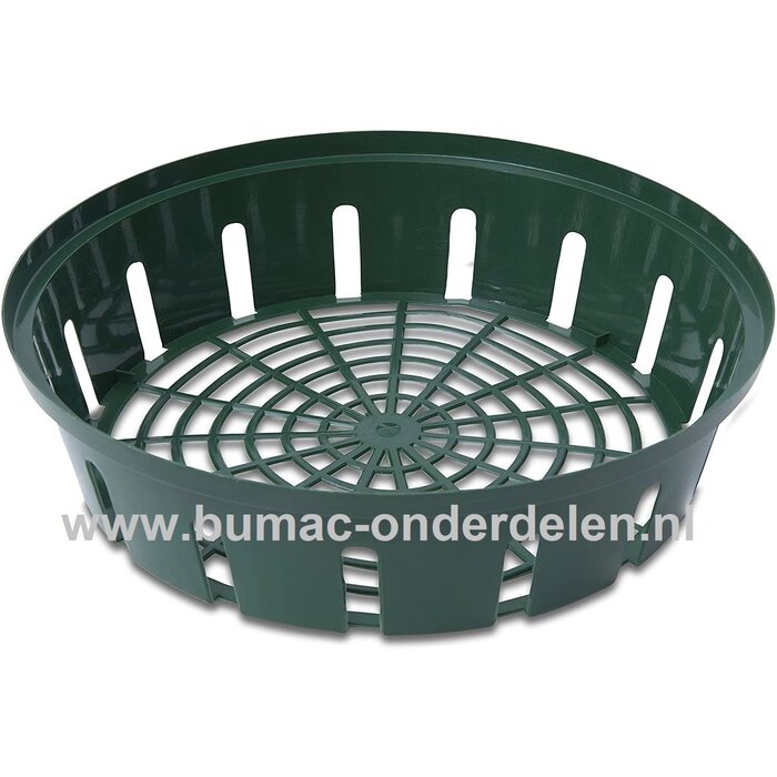 Bloembollenplantbak, groen, 31cm, flexibel, stapelbaar, luchtdoorlatend