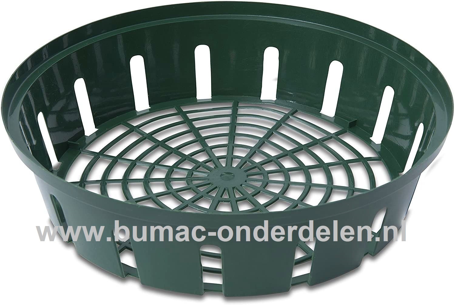 Bloembollenplantbak, groen, 31cm, flexibel, stapelbaar, luchtdoorlatend