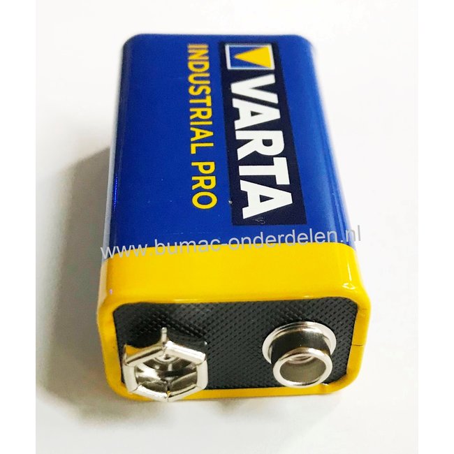 Varta 6LR61 - 9 V Industrial Pro Alkaline Batterij Mono D de alkaline batterij zeer betrouwbaar en perfect voor Professioneel en Thuis gebruik De voordelen van Varta Industrial Pro: Zeer Hoge Capaciteit  - Kwaliteit - Gaan Lang Mee IE-C Norm 6LR61, PP3, 6