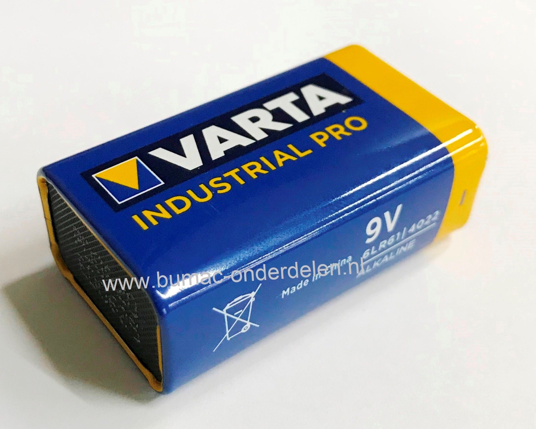 Varta 6LR61 - 9 V Industrial Pro Alkaline Batterij Mono D de alkaline batterij zeer betrouwbaar en perfect voor Professioneel en Thuis gebruik De voordelen van Varta Industrial Pro: Zeer Hoge Capaciteit  - Kwaliteit - Gaan Lang Mee IE-C Norm 6LR61, PP3, 6