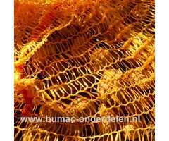 Netzakken, 25 Kg (50 x 80 cm) per 10stuks. Professionele kwaliteit,  ideale herbruikbare zakken voor uw gewassen, aardappelen, groenten en fruit krijgen geen drukplekken en kunnen behoedzaam worden bewaard. multifunctionele zak Appels, Peren, Walnoten  Ka