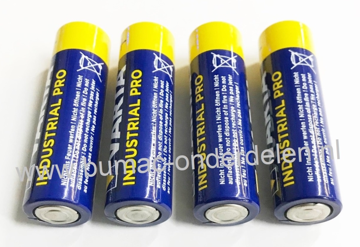 4 x Alkaline AA Batterijen 1,5 Volt Varta Industrial Pro Alkaline batterij Mono D LR06 - 1,5 Volt de alkaline batterij zeer betrouwbaar en perfect voor Professioneel en Thuis gebruik De voordelen van de Varta Industrial Pro: Zeer Hoge Capaciteit  - Kwalit