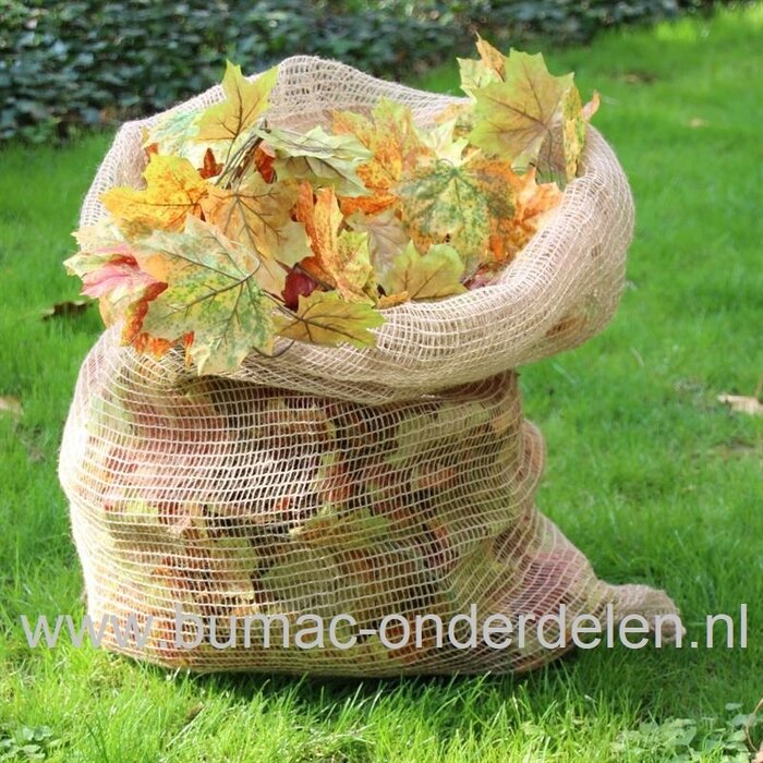 Jutezak, 60x105 cm,3 stuks, draagvermogen 50Kg De Jutezak voor alle toepassingen, zak van jute. Ideaal voor het bewaren van Noten, Appels, Peren, Graan, Aardappelen, noten, fruit en granen  maar ook bij puin, metaalafval, groenafval en takken, maar ook vo