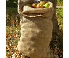 Jutezak, 60x105 cm,3 stuks, draagvermogen 50Kg De Jutezak voor alle toepassingen, zak van jute. Ideaal voor het bewaren van Noten, Appels, Peren, Graan, Aardappelen, noten, fruit en granen  maar ook bij puin, metaalafval, groenafval en takken, maar ook vo