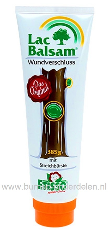 Milieuvriendelijk wondsluitings- en veredelingsmiddel, tube met kwast,  voor eenvoudige en probleemloze bescherming van beschadigde boomschors tegen ziekteverwekkers.