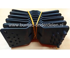 Bevestigingsclips, 10 stuks, zwart, kunststof, voor het bevestigen van netten en zeilen