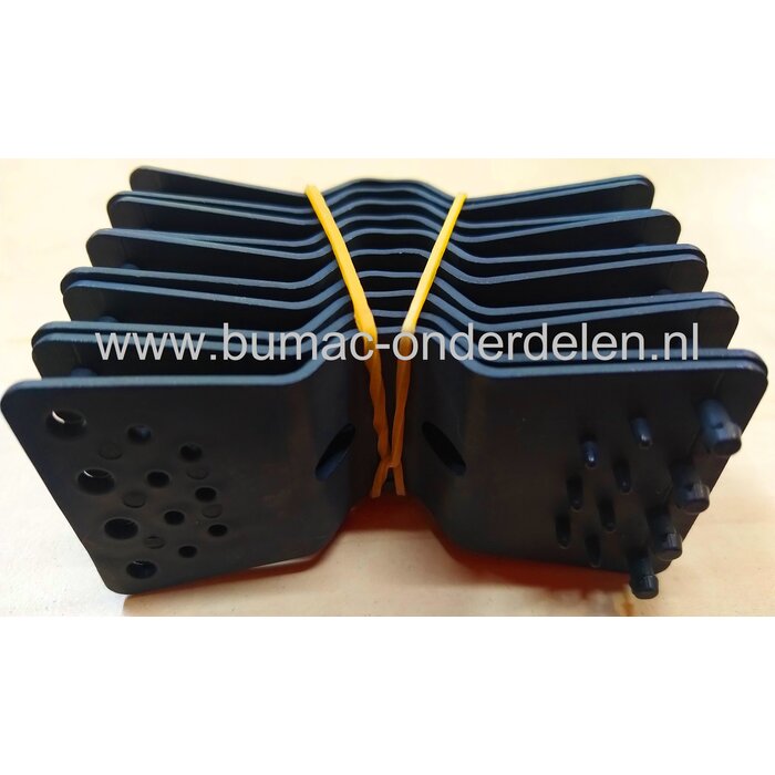 Bevestigingsclips, 10 stuks, zwart, kunststof, voor het bevestigen van netten en zeilen