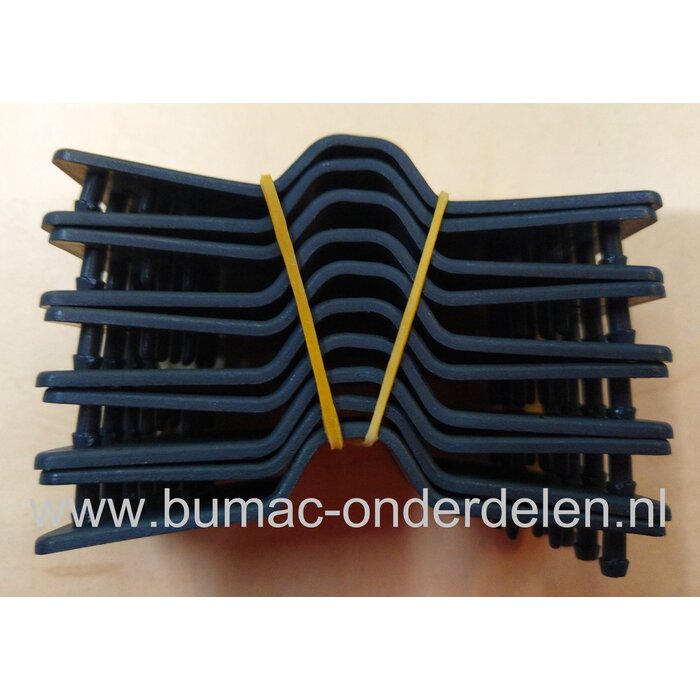 Bevestigingsclips, 10 stuks, zwart, kunststof, voor het bevestigen van netten en zeilen
