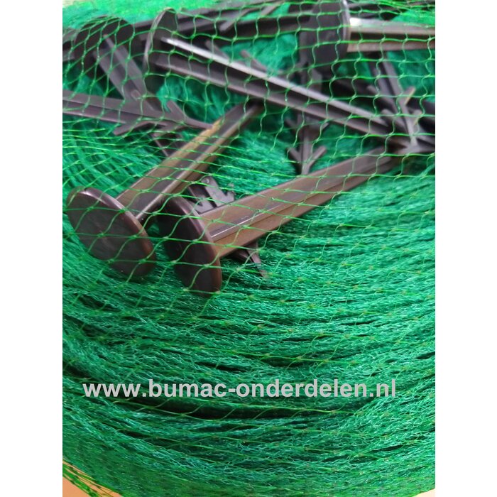 Vijvernet, (4x10m), Maaswijdte: 17 x 17 mm, diagonaal, groen,Beschermt tuinvijvers tegen reigers, katten en in de winter tegen vervuiling door gebladerte etc.