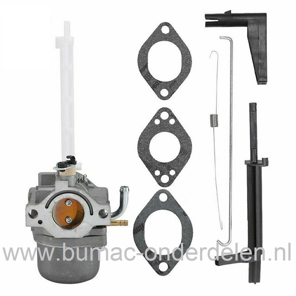 Carburateur voor Briggs & Stratton Motor met Horizontale Krukas op Generator, Aggregaat, Trilplaat, Houtversnipperaar, Tuinfrees, Waterpomp, Vergasser B&S, Briggs and Stratton Carburator