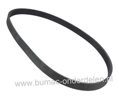 Ribriem voor Dolmar en Makita Doorslijpmachines, Riem voor Aandrijving van het Zaagblad - Diamantblad bij DOLMAR PC8114, PC8135, MAKITA DPC8112 Motorslijper met Ø 350 mm Zaagblad, Aandrijfriem PC-8114, PC-8135, DPC-8112, Bandenzaag, Doorslijpmachine