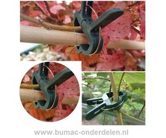 Plantenclip mix-set, 10x plantenclip klein, 10x plantenclip groot. De Plantenclip is een speciaal ontworpen clip wanneer je groenten, bloemen, klimmende en kruipende planten of kleine bomen bij elkaar wilt houden, om te beschermen tegen weersinvloeden, wi