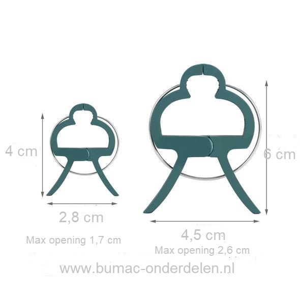 Plantenclip mix-set, 10x plantenclip klein, 10x plantenclip groot. De Plantenclip is een speciaal ontworpen clip wanneer je groenten, bloemen, klimmende en kruipende planten of kleine bomen bij elkaar wilt houden, om te beschermen tegen weersinvloeden, wi