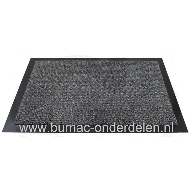 Vuilvangmat, 60 x 40x 0.5 cm, ook wel een vuil vangmagneet, schoonloopmat of entreemat genoemd is speciaal ontwikkeld om het loshangend vuil en vochtigheid te absorberen.  60 x 40x 0.5 cm, antraciet, Deurmat met Gedraaide nylon vezels zorgen voor een ve