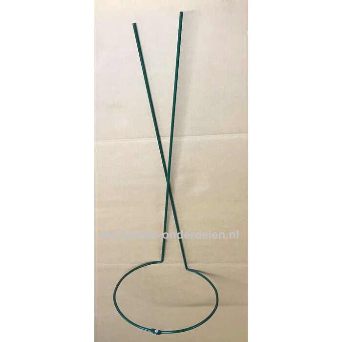 Struiksteun 55 cm, Ø 0,6cm draaddikte,  groen, Ø 20 cm  volledig rond, verstelbaar. Struiksteunen, Plantensteun rond, Ronde steun voor struiken of vaste planten, Gemaakt van weerbestendig rond staal, Bedekt met groene polyester lak. Variabel instelbaar, d