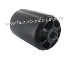Steunwiel voor Maaidek KUBOTA RCK48-F19, RCK54-F19, RCK54-F28, RCK60-F30  Buiten-Ø 100 mm Wielbreedte 156 mm As-Ø 19,05 mm, onderdeel
