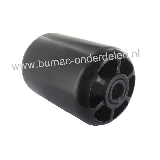 Steunwiel voor Maaidek KUBOTA RCK48-F19, RCK54-F19, RCK54-F28, RCK60-F30  Buiten-Ø 100 mm Wielbreedte 156 mm As-Ø 19,05 mm, onderdeel