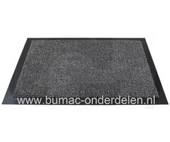 Vuilvangmat, 90 x 60x 0.5 cm, ook wel een vuil vangmagneet, schoonloopmat of entreemat genoemd is speciaal ontwikkeld om het loshangend vuil en vochtigheid te absorberen.  90 x 60x 0.5 cm, antraciet, Deurmat met Gedraaide nylon vezels zorgen voor een ve