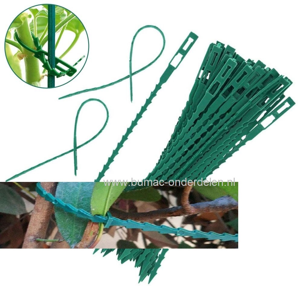 Plantenbinder 17cm kunststof groen 40 stuks Eenvoudig te gebruiken en herbruikbaar. Ideaal voor een verscheidenheid aan tuin- of kas toepassingen