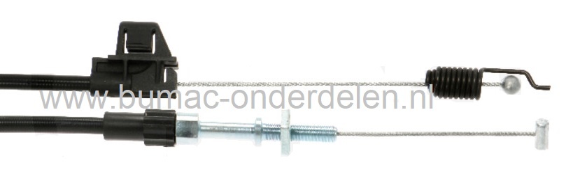 Koppelingskabel Rijaandrijving Husqvarna, Partner, McCulloch, Jonsered, Flymo, Lazer, Yardpro Grasmaaiers, Benzinemaaiers, Cirkelmaaiers, Aandrijfkabel Rijden, Versnellingskabel Wielaandrijving, Electrolux, Bedieningskabel