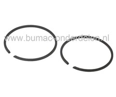Zuigerveren Ø 50 mm voor Husqvarna, Jonsered, Partner, McCulloch Kettingzaag, Motorzaag, HUSQVARNA 365X-TORQ, JONSERED CS2166, Set van 2 Zuigerringen, Electrolux 365X-TORQ, CS-2166 Kettingzagen, Motorzagen