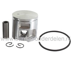 Zuigerset Ø 47 mm voor Husqvarna 455E, 455 Rancher, Jonsered CS2255 55cc Hobby Kettingzaag, Motorzaag, Zuiger Compleet met Zuigerveer, Pistonpen, Borgclips, Partner, Kettingzagen, Motorzagen
