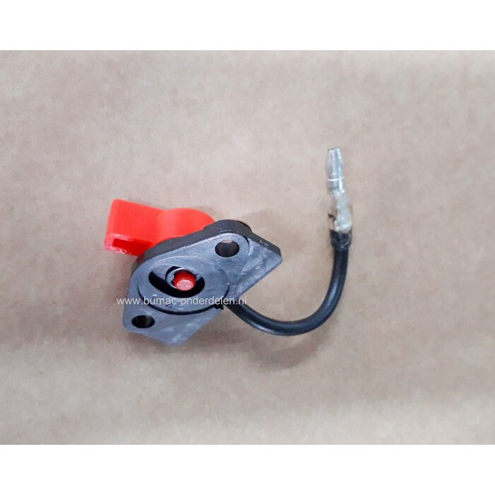 Aan - Uit Schakelaar voor Robin EC10, EY08, EY15, EY20, EY28, EX17, EX21, E415, E420 Grasmaaier, Benzinemaaier, Aggregaat, Generator, Trilplaat, Houtversnipperaar, Tuinfrees, Waterpomp Aan-Uit On Off schakelaar