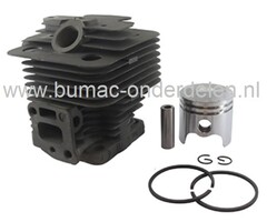 Cilinderset Ø 32 mm voor Kawasaki TH23D Bosmaaier, Bermmaaier, Motorzeis, Cylinder Compleet met Zuiger, Zuigerveren, Pistonpen, Borgclips voor KAWASAKI TH-23D Trimmer