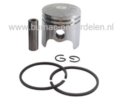 Zuigerset Ø 32 mm voor Kawasaki TH23D Bosmaaier, Bermmaaier, Motorzeis, Zuiger Compleet met Zuigerveren, Pistonpen, Borgclips voor KAWASAKI TH-23D Trimmer
