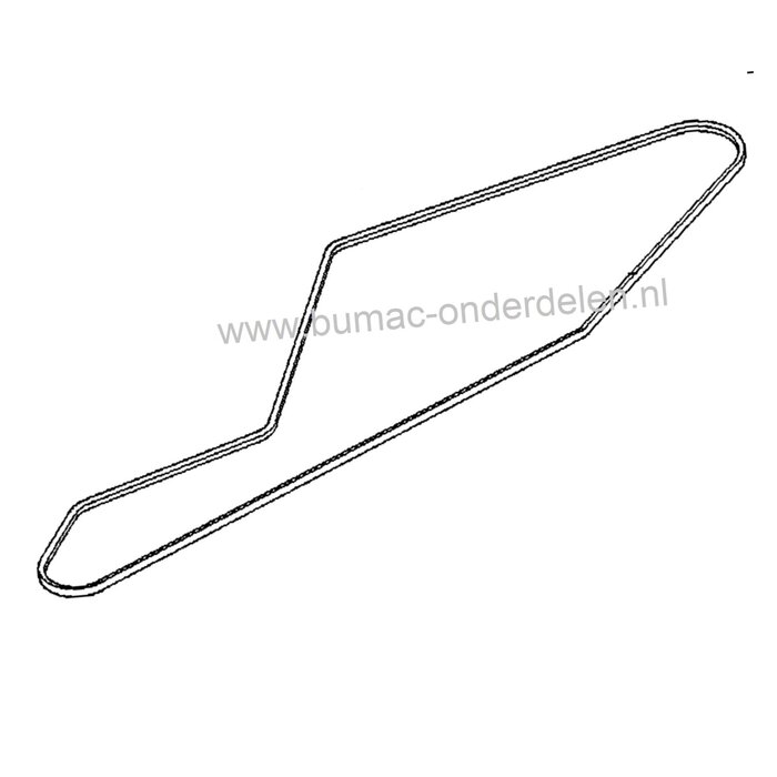 V snaar Rijaandrijving Alko, Solo, Brill en Dolmar Zitmaaier met 102 Cm Maaibreedte, Aandrijfriem voor Zitmaaiers, Tuintrekker, onderdeel