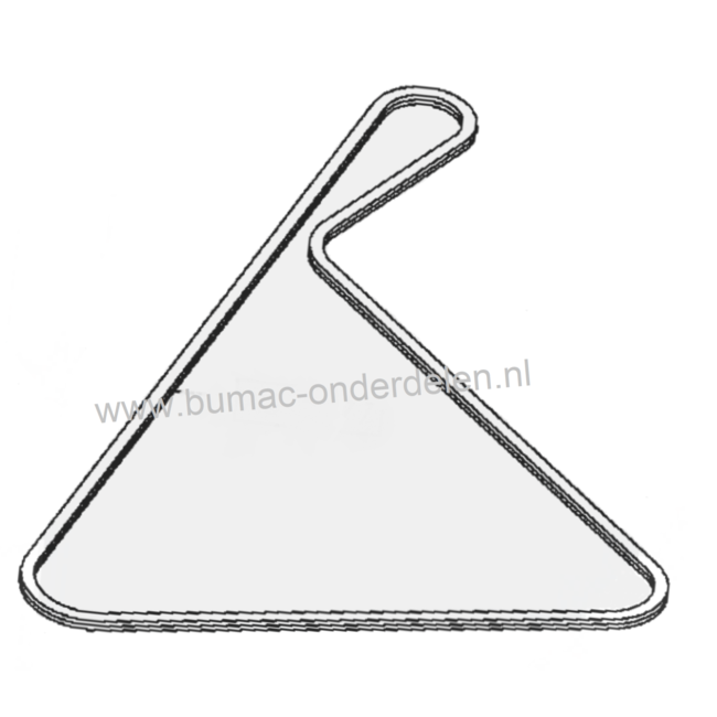 Othmro V-snaar B-2362 / B93 – Rubberen Aandrijfriem Voor Industriële Toepassingen, Binnenomtrek 2362 Mm, Sterke Neopreen Riem