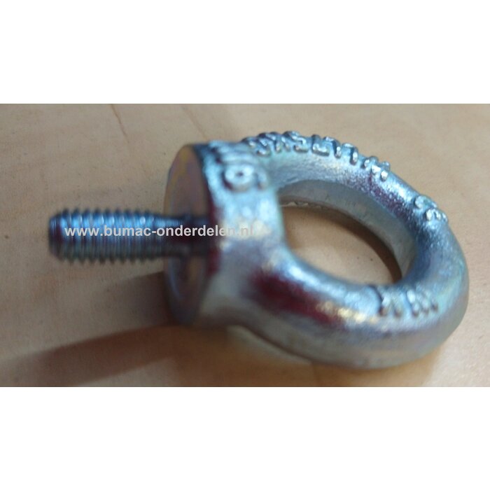 Oogbout M12 verzinkt, Een Oogbout is een bout met een lus aan één uiteinde. Het is opgebouwd uit het standaard oog met daaraan de passende boutdraad diameter zodat er altijd een exacte grootte verkrijgbaar is voor uw toepassing. .Een Oogbout is gemakkeli