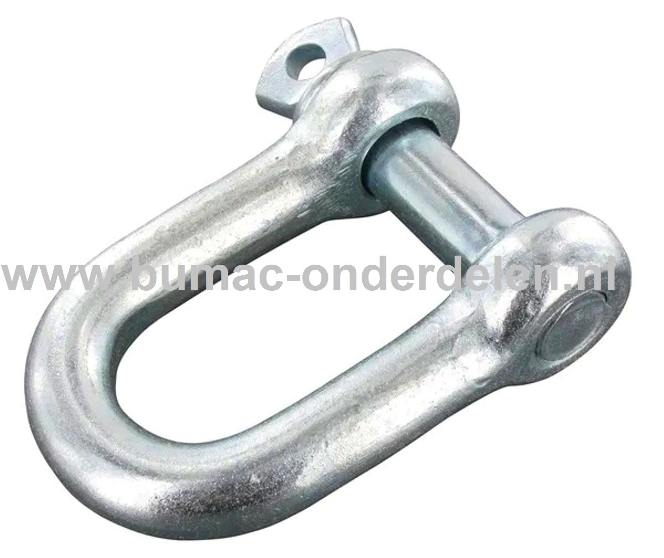 D-sluiting  7/8, 22x88x44,verzinkt, met borgbout. D-sluitingen worden veel gebruikt om een sterke verbinding te leggen. De D-sluiting biedt minder bewegingsruimte dan de H-sluiting. Sluiting rechte vorm'