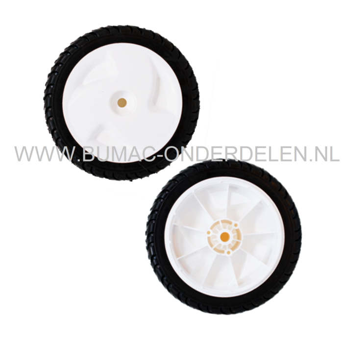Voorwiel met Stalen Bus  voor Toro model 20001, 20003, 20066 voor grasmaaiers met een 22 inch = 56 cm Recycler Maaidek