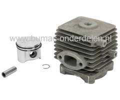 Cilinderset Ø 34 mm voor Stihl HS81 en HS86 Heggenschaar, STIHL Cylinder Compleet met Zuiger, Zuigerveren, Pistonpen, Borgclips voor HS-81, HS-86 Benzineheggenschaar, Snoeischaar