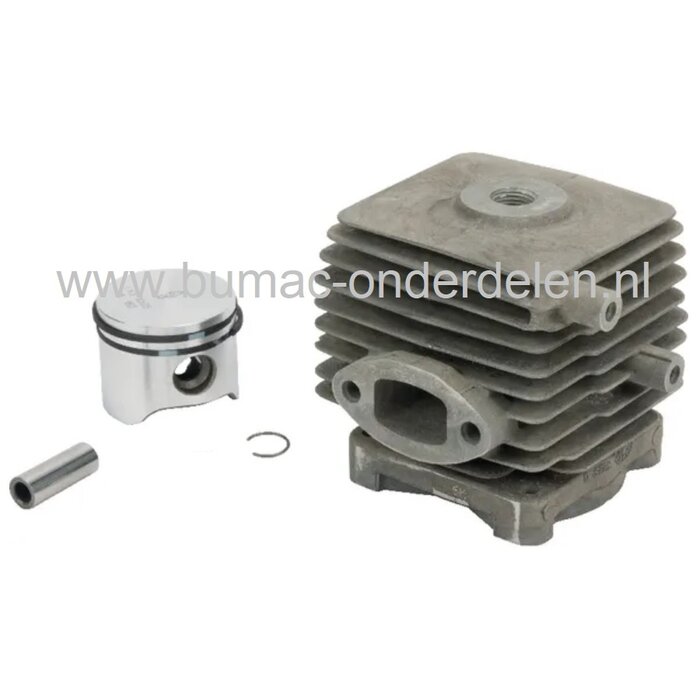 Cilinderset Ø 34 mm voor Stihl HS81 en HS86 Heggenschaar, STIHL Cylinder Compleet met Zuiger, Zuigerveren, Pistonpen, Borgclips voor HS-81, HS-86 Benzineheggenschaar, Snoeischaar