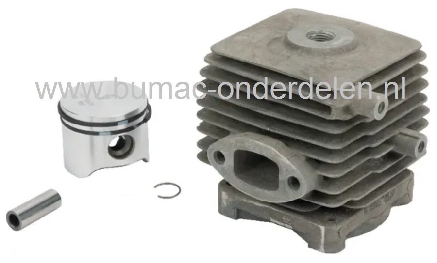 Cilinderset Ø 34 mm voor Stihl HS81 en HS86 Heggenschaar, STIHL Cylinder Compleet met Zuiger, Zuigerveren, Pistonpen, Borgclips voor HS-81, HS-86 Benzineheggenschaar, Snoeischaar
