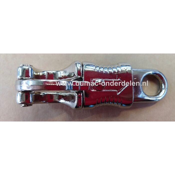 Paniekhaak met vaste ronde ring, Klauwbekapbox - Paardensport - Sledehondensport -  Kitesurfers - Duikers  Paniekhaken worden overal gebruikt waar verbindingen in een noodsituatie snel losgemaakt moeten kunnen worden, ook als er spanning op staat