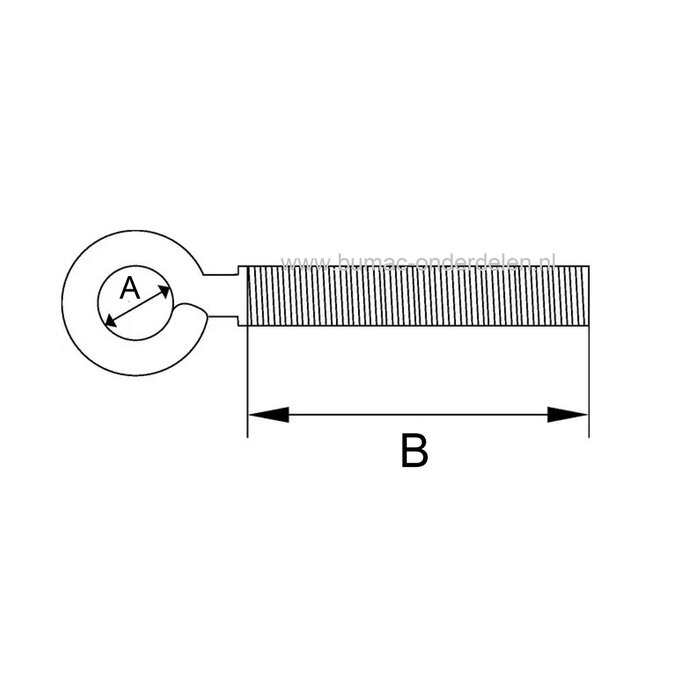 Schroefoog verzinkt M5x15 Schroefogen worden o.a. gebruikt op grasmaaier (startkoord), kabels, staalkabels, kettingen, spanners ophangen, voor het afhangen van bijvoorbeeld verlaagde plafonds of het ophangen van lampen Oogbouten zijn ronde ringen met aan