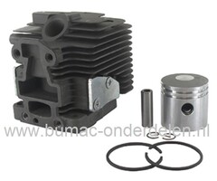 Cilinderset Ø 31,9 mm voor Kawasaki TJ23V Heggenschaar, Benzine Snoeischaar, Haagschaar, KAWASAKI Cylinder Compleet met Zuiger, Zuigerveren, Pistonpen en Borgclips