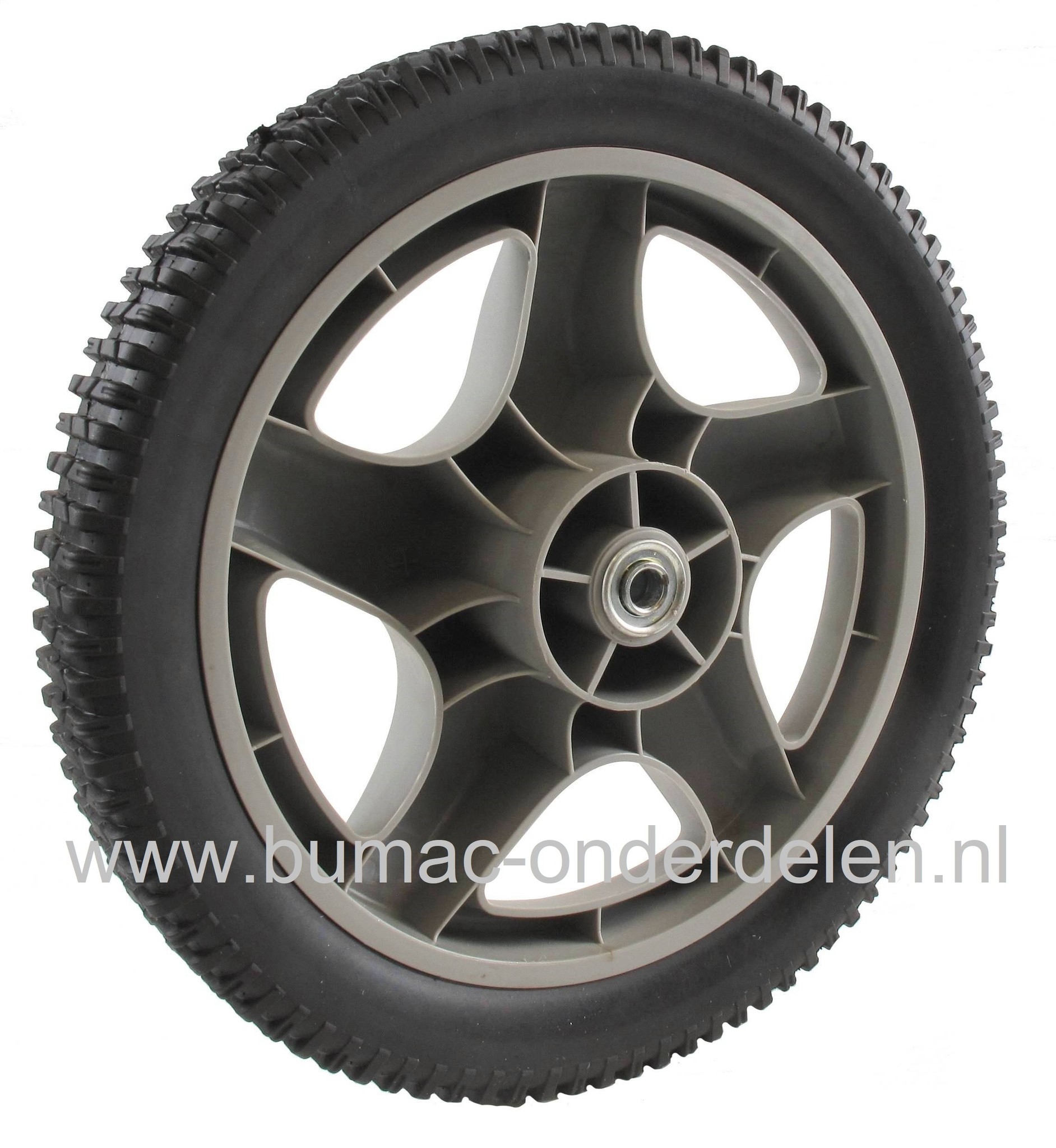 Achterwiel voor Husqvarna, Craftsman, Jonsered, Lazer, Partner, McCulloch, Wizard, Bestgreen, Grasmaaier 7021 CH1, R53 SVW, BH55Y21 RH,  EDITION 1 - 1-R - 1XXL - 1 XXL-R, BM6TGRDED, BM6TGR31A, Grasmaaierwiel Grasmachine