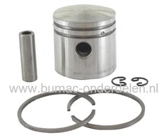 Zuigerset Ø 34 mm voor Kawasaki TJ27E Bosmaaier, Trimmer, KAWASAKI Zuiger Compleet met Zuigerveren, Pistonpen en Borgclips voor TJ-27-E Bermmaaier, Motorzeis
