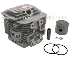 Cilinderset Ø 37 mm voor Kawasaki TJ35E Bosmaaier, Trimmer, KAWASAKI Cylinder Compleet met Zuiger, Zuigerveren, Pistonpen en Borgclips voor TJ35-E Bermmaaier, Motorzeis