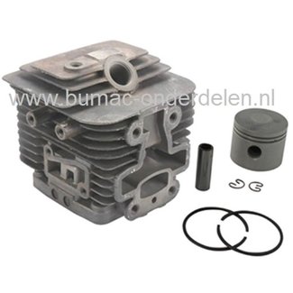 Cilinderset Ø 37 mm voor Kawasaki TJ35E Bosmaaier, Trimmer, KAWASAKI Cylinder Compleet met Zuiger, Zuigerveren, Pistonpen en Borgclips voor TJ35-E Bermmaaier, Motorzeis