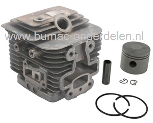Cilinderset Ø 37 mm voor Kawasaki TJ35E Bosmaaier, Trimmer, KAWASAKI Cylinder Compleet met Zuiger, Zuigerveren, Pistonpen en Borgclips voor TJ35-E Bermmaaier, Motorzeis