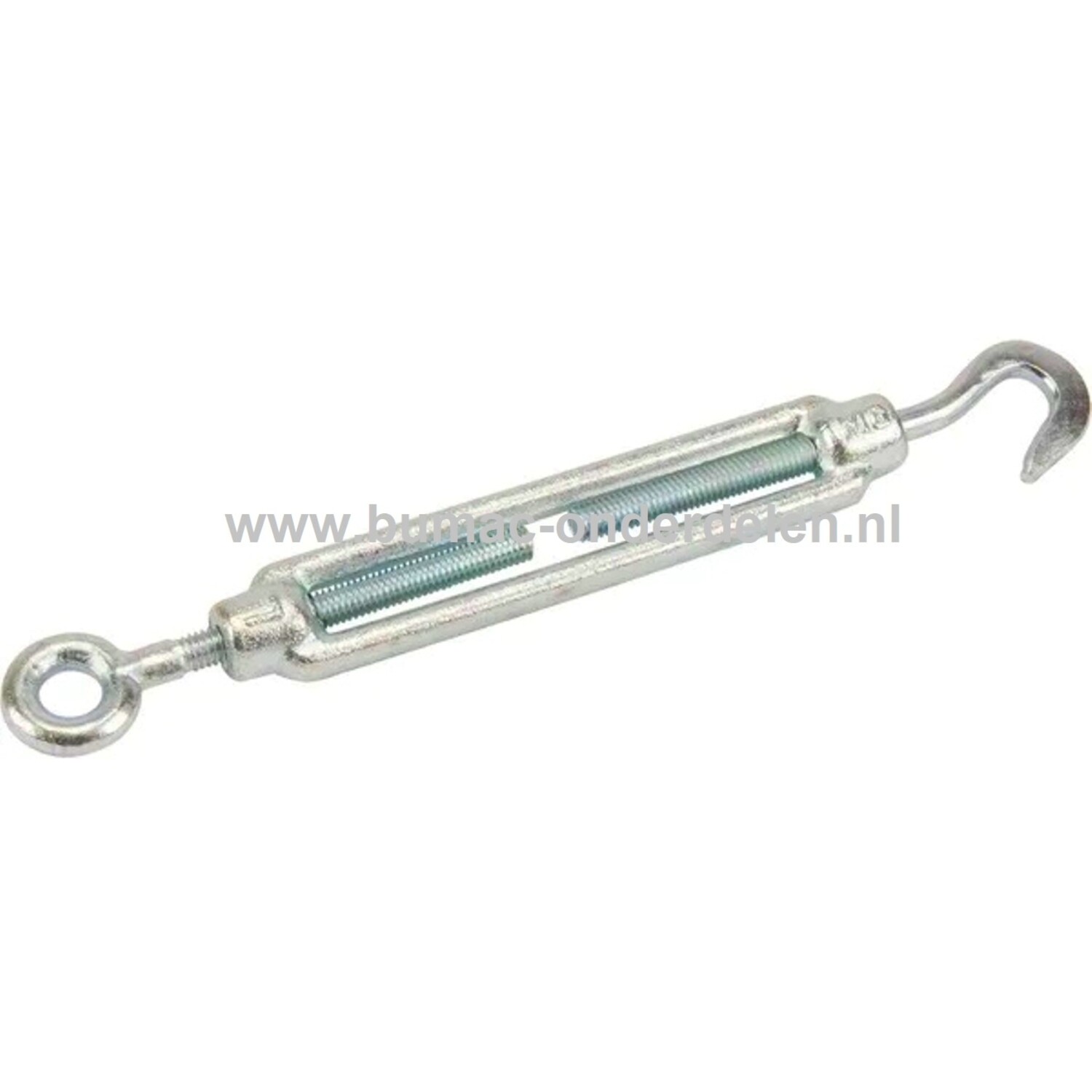 Pack van 1 stuks) Spanschroef Draadspanner M12, Verstelbare spangespen Haak en oog, Touw Kabelspanning (1 stuks, M12