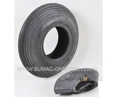 Bandenset 3.50-6  Buitenband met Binnenband  Aanhanger - Kruiwagen - Kunstmeststrooier - Skelter - Beluchter  - Sproeiwagen - Hooischudder - Harkschudder