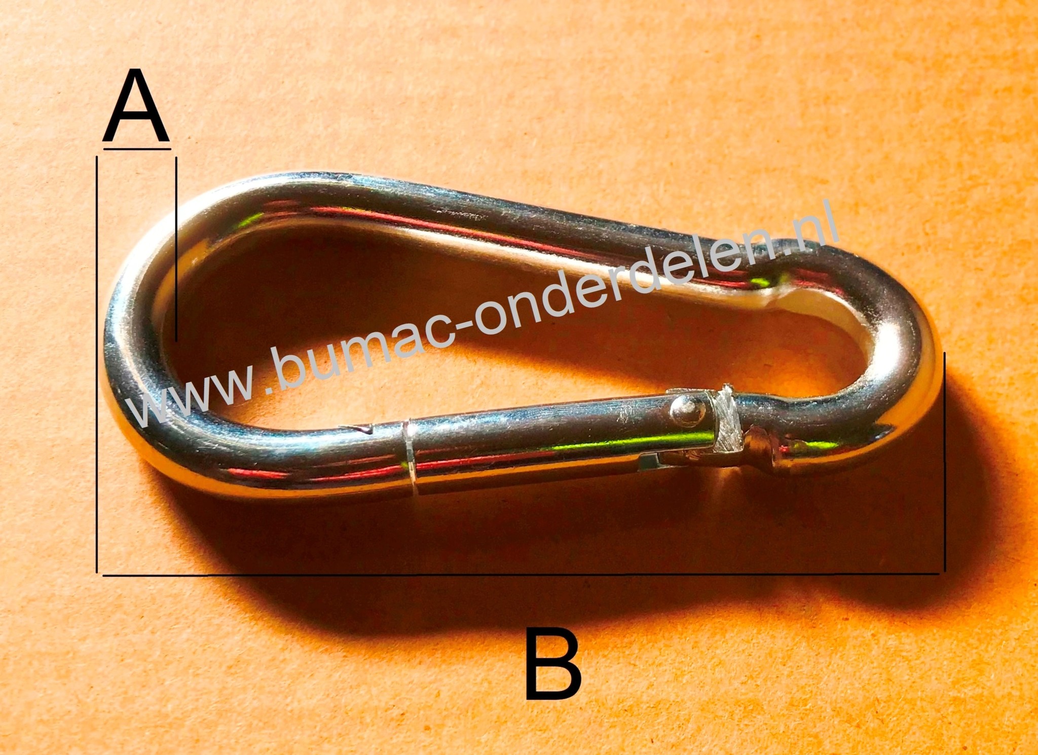 Karabijnhaak 11x121 mm verzinkt Karabijnhaken of Festonhaken kunnen makkelijk bevestigd worden en weer losgemaakt worden. Bergsport Hondensport Paardensport Klauwbekapbox Kabels Kettingen Touw