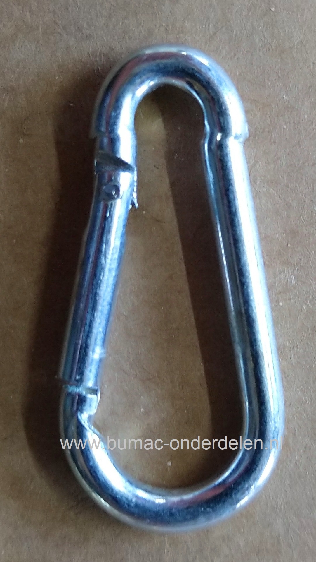 Karabijnhaak 15x200 mm verzinkt Karabijnhaken of Festonhaken kunnen makkelijk bevestigd worden en weer losgemaakt worden. Bergsport Hondensport Paardensport Klauwbekapbox Kabels Kettingen Touw