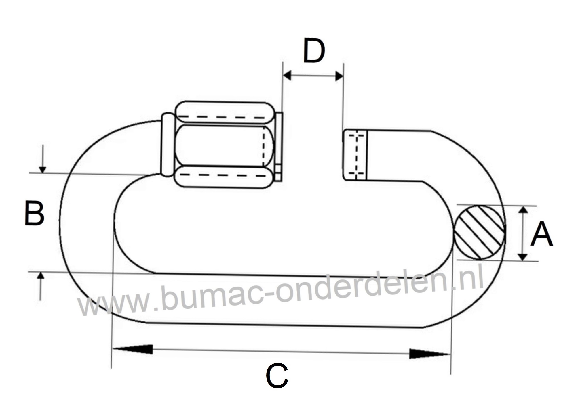 Noodschalm Ø 8,0mm  met schroef met moer van normstaal, galvanisch verzinkt De Noodschalm van verzinkt staal gebruikt u om een gebroken ketting te repareren of een ketting te verstevigen. U kunt met de Noodschalm ook twee kettingen aan elkaar verbinden